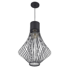 Pendente 1 Lâmpada Metal Preto