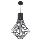 Pendente 1 Lâmpada Metal Preto