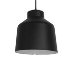 Pendente Redondo 1 Lâmpada Metal Preto Abyssus Auremar