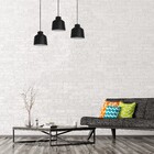 Pendente Redondo 1 Lâmpada Metal Preto Abyssus Auremar