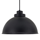 Pendente 1 Lâmpada Preto Alumínio e Aço Hitech Attena