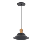 Pendente 1 Lâmpada Preto Alumínio Hat Auremar