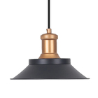 Pendente 1 Lâmpada Preto Alumínio Hat Auremar