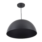 Pendente Redondo 1 Lâmpada Metal Preto Aroon Luz Vita