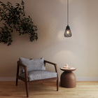 Pendente Esfera 1 Lâmpada Metal Preto CAGE Preto E27 Gmh