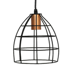 Pendente 1 Lâmpada Preto Curve Inspire