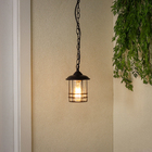 Pendente 1 Lâmpada Metal e Vidro Preto Dublin Biancoluce