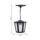 Pendente 1 Lâmpada Metal Preto L1C Ideal Iluminação