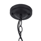 Pendente 1 Lâmpada Metal e Vidro Preto Lyon Biancoluce