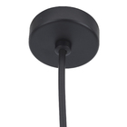 Pendente Cônico 1 Lâmpada Metal Preto Mandarim Metaldomado