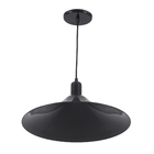 Pendente Redondo 1 Lâmpada Metal Preto Maozi Luz Vita