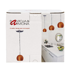 Pendente 1 Lâmpada Preto Metal 3079 Pantoja&Carmona