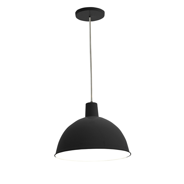 Pendente 1 Lâmpada Preto Metal TD821 Taschibra