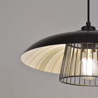 Pendente Cilíndrico 1 Lâmpada Aço Preto Sitio Inspire