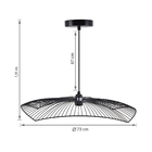 Pendente 1 Lâmpada Metal Preto Urban Lumicentro