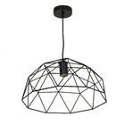 Pendente 1 Lâmpada Preto Wireframe Inspire