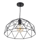 Pendente Aramado 1 Lâmpada Metal Preto Wireframe Inspire