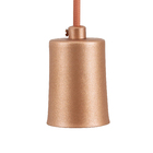 Pendente Tubo 1 Lâmpada Metal Rosa Uno Attena Iluminação