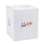 Pendente 1 Lâmpada Tabaco Madeira Big Ballon Luz Vita