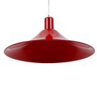 Pendente 1 Lâmpada Vermelho Metal Maozi Luz Vita