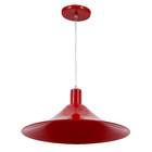 Pendente 1 Lâmpada Vermelho Metal Maozi Luz Vita