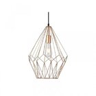 Pendente 1xe27 Diamond Taschibra Cobre