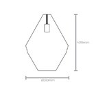 Pendente 1xe27 Diamond Taschibra Cobre