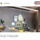 Pendente 1xe27 Drop Craquelê G-light