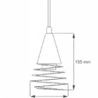 Pendente 1xe27 Fouet Taschibra Amadeirado
