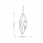 Pendente 1xe27 Península Taschibra Cobre