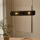 Pendente Cilíndrico 2 Lâmpada Ferro Preto Carmid Inspire