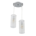 Pendente Redondo 2 Lâmpadas Vidro Branco First Difusor LLUM Bronzearte