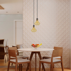 Pendente Cone para 2 Lâmpadas Vidro Âmbar Verbena Blumenau Iluminação