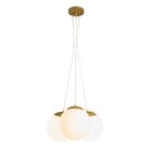 Pendente 3 Lâmpadas Bivolt Globb 880323-28 Blumenau Dourado L