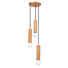 Pendente 3 Lâmpadas Cobre Metal Mini Tube Auremar