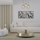 Pendente Linear 3 Lâmpadas Metal Dourado Pendente