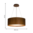 Pendente Cilndrico 3 Lmpadas Madeira Imbuia Home Center