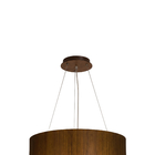 Pendente Cilndrico 3 Lmpadas Madeira Imbuia Home Center