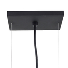 Pendente Linear 3 Lâmpadas Metal Preto Pendente