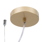 Pendente Linear 4 Lâmpadas Metal Dourado Casual e Decorativo LLUM Bronzearte