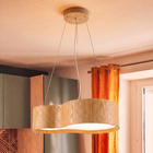Pendente Cilndrico 4 Lmpadas Madeira Freij  Home Center