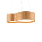 Pendente Cilndrico 4 Lmpadas Madeira Freij  Home Center