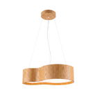 Pendente Cilndrico 4 Lmpadas Madeira Freij  Home Center