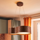 Pendente Cilndrico 4 Lmpadas Madeira Imbuia Home Center