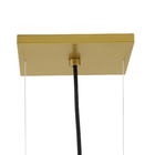 Pendente Linear 5 Lâmpadas Metal Dourado Pendente