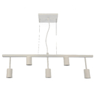 Pendente 5 Lâmpadas E27 Metal Branco Pantoja & Carmona