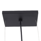 Pendente Linear 5 Lâmpadas Metal Preto Pendente