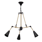 Pendente 6 Lâmpadas Preto Metal Chicago