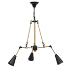 Pendente 6 Lâmpadas Preto Metal Chicago