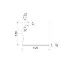 Pendente 7,35x7,35cm Lampe Bella Iluminação Bronze/transparen